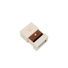 New design Matchbox-style small wedding ring box With PVC window